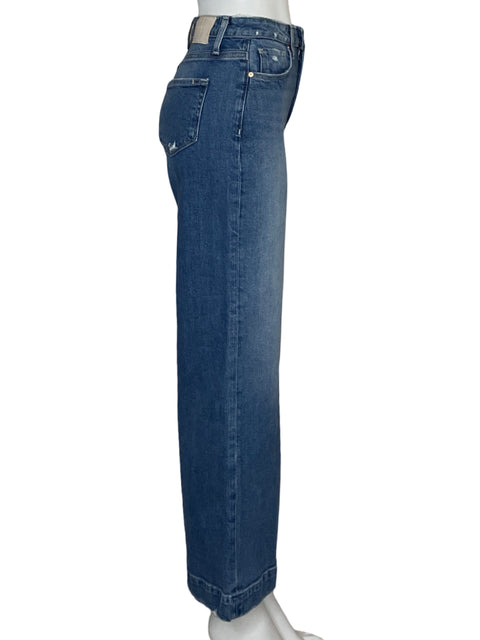 Pantalón Paige Denim Recto Azul - Talla 25