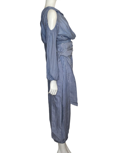 Conjunto Silvia Tcherassi Top+pant Rayas Azul - Talla S