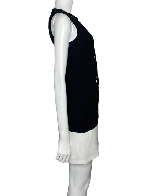 Vestido Ali Ro Eyelet Sin mangas Negro - Talla 0