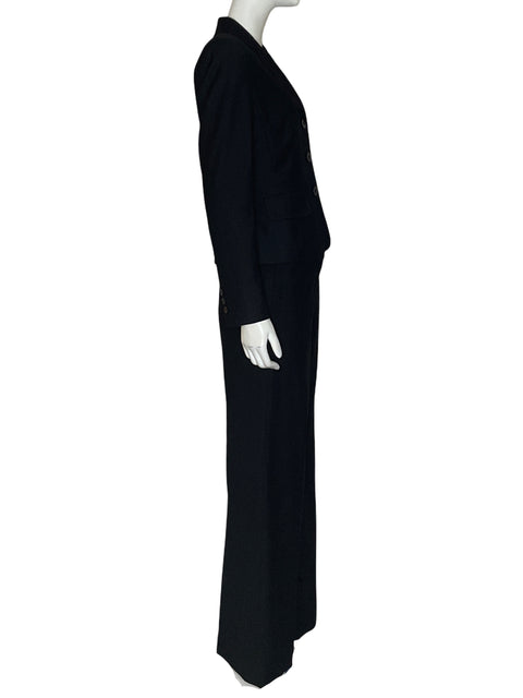 Conjunto Anne Klein Tres Botones Recto Negro - Talla 2