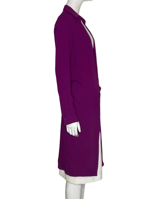 Blusa Pinko Cuello V Liso Morado - Talla S
