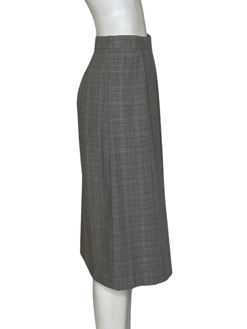 Falda Uniqlo Midi Plisado Gris - Talla S