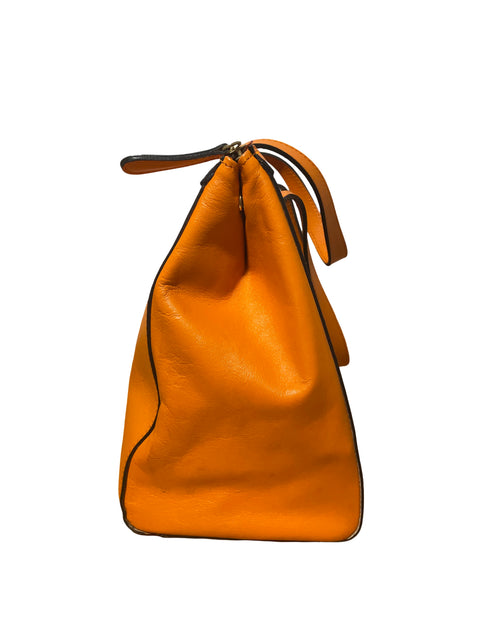 Cartera Meryan Tote Cuero Naranja - Talla U
