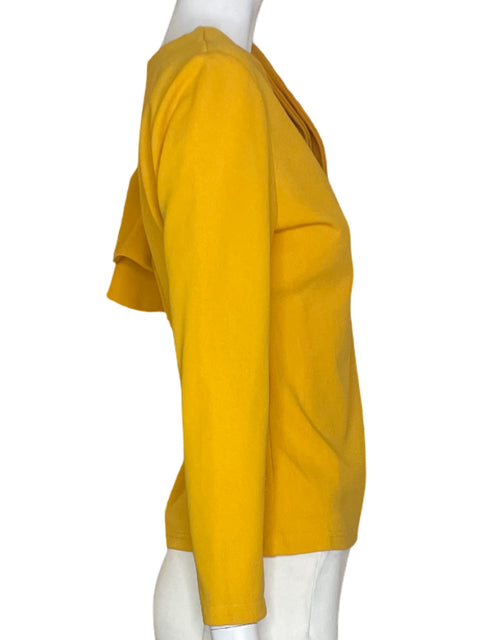 Blusa Tesoro Tps Ruchas Manga larga Liso Amarillo - Talla M