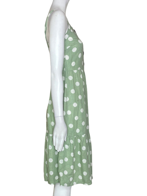Vestido Monteau Bolas Sin mangas Verde - Talla S