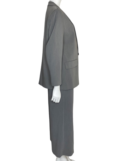Set Zara Blazer+pant Gris - Talla L