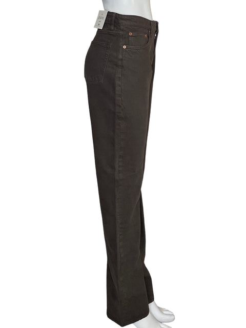 Pantalón Zara Denim The 90’s slim Algodón Marrón - Talla 8
