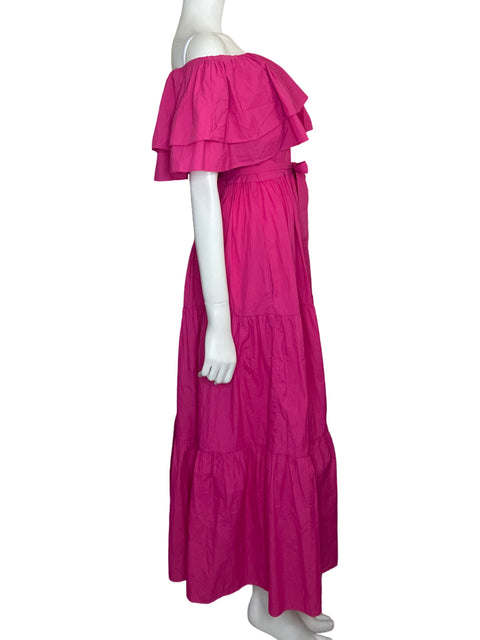Vestido Lola Casademunt Maxi Vuelos Rosado - Talla S