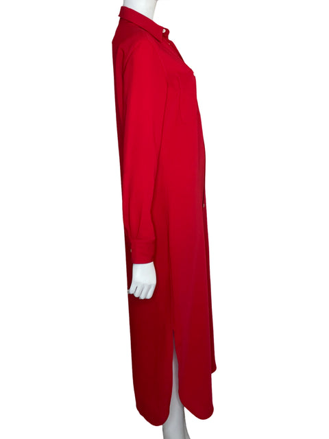 Vestido Ralph Lauren Camisero Midi Rojo - Talla 4