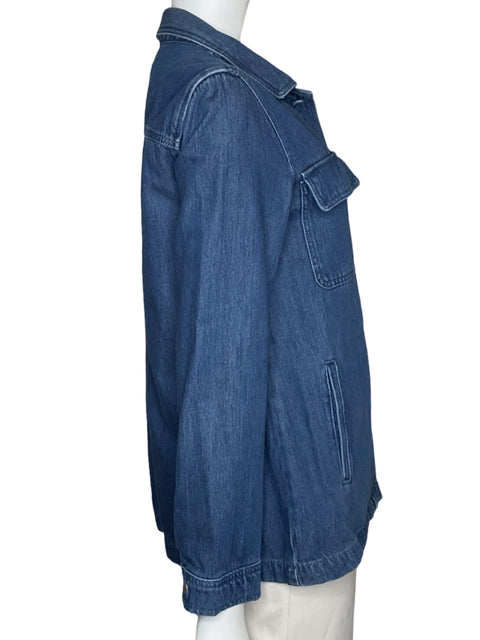 Camisa Ann Taylor Denim Manga larga Algodón Azul - Talla S