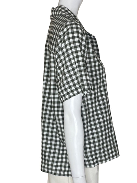 Blusa Levi's Cuadros Manga corta Botones Negro - Talla S