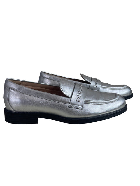 Zapato Cole Haan Plataforma Pedreria Plateado Plateado - Talla 5.5