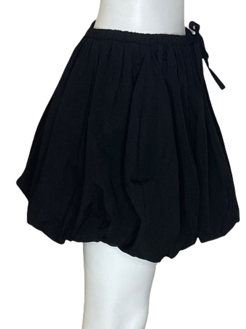 Falda Stradivarius Globo Pinzas Negro - Talla M