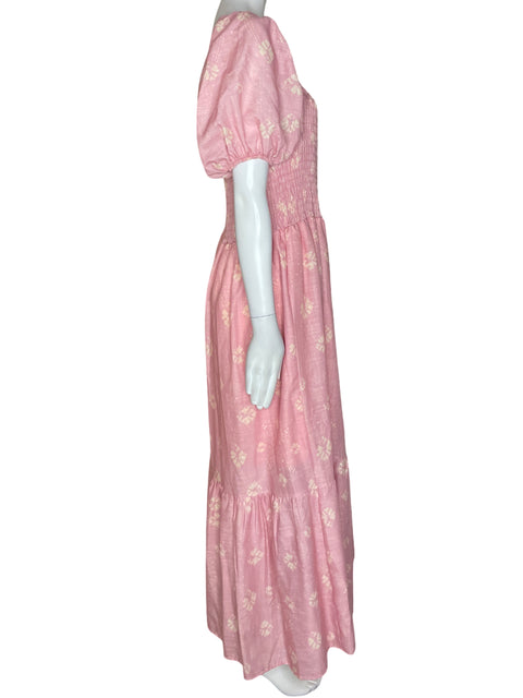 Vestido Zawary Estampado Ajustado Suelto Rosado - Talla XL