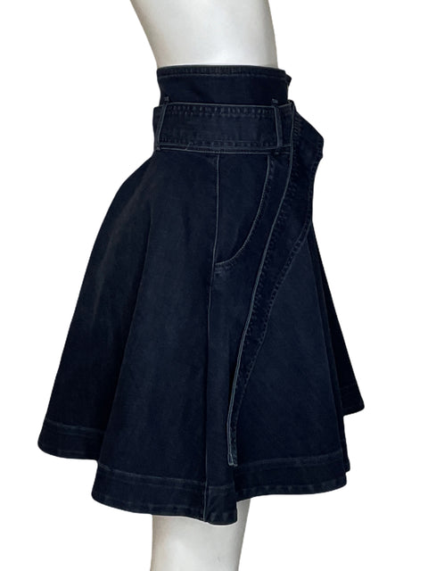 Falda Guess Vuelos High-waist Azul - Talla 40