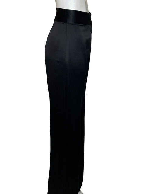 Pantalón Adolfo Dominguez Satinado Negro - Talla 36