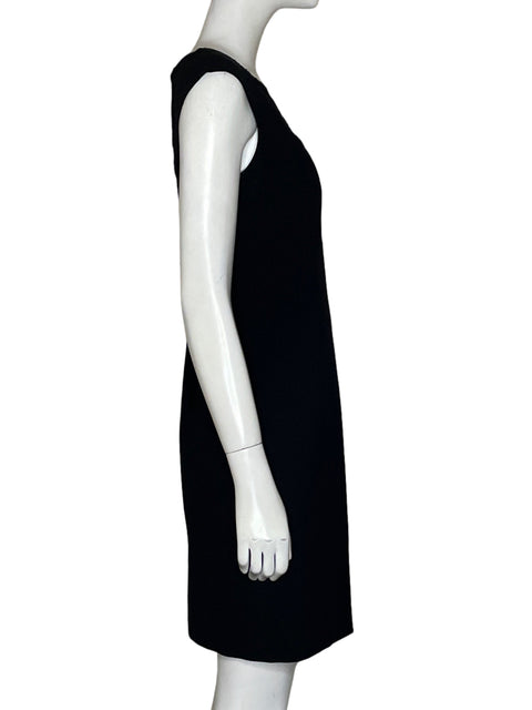 Vestido Calvin Klein Malla Bordada Midi Negro - Talla M