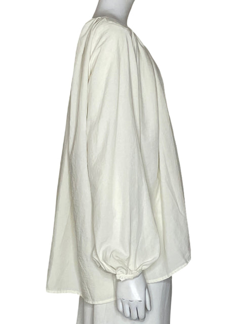 Blusa Urban Revivo Manga larga Beige - Talla 38
