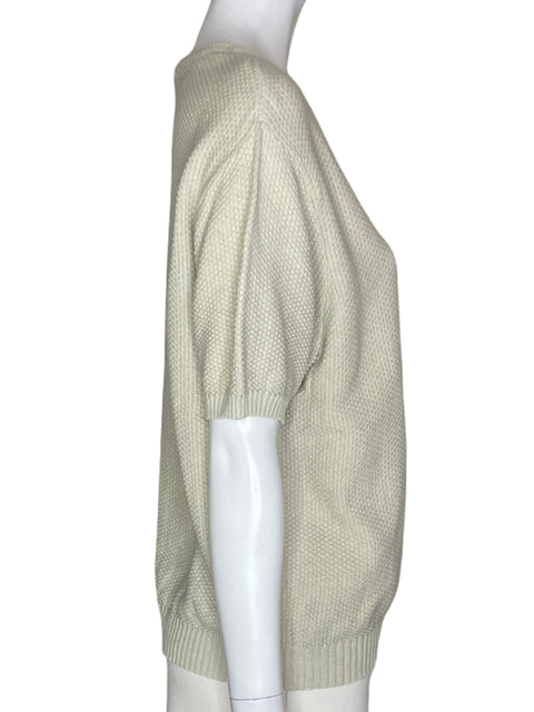 Blusa Liasport Tejido Manga corta Cuello redondo Beige - Talla L