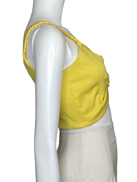 Top Goretty Medina Crop Tirantes Amarillo - Talla XS