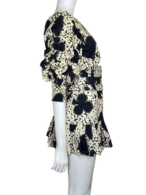 Set Mia De Dios Falda+top Printed Negro - Talla S