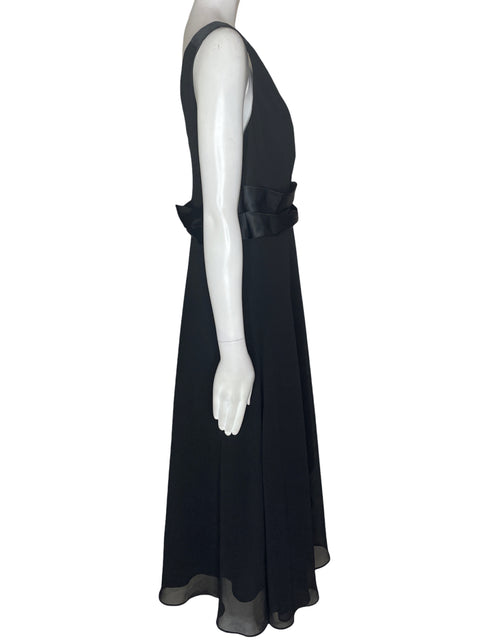 Vestido Evan Picone Sin tiras Cuello v Suelto Negro - Talla 12