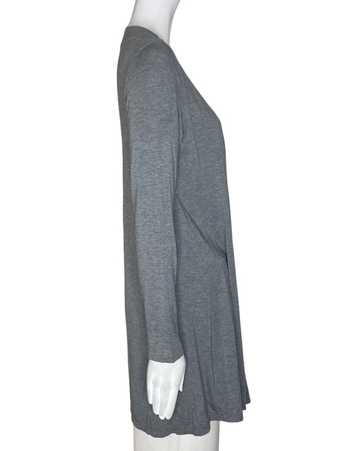 Chaqueta Felina Liso Abierto Manga larga Gris - Talla M