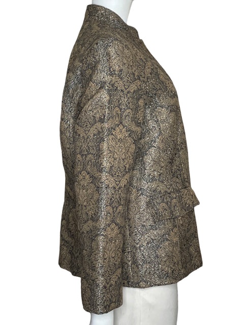 Blazer Liz Claiborne Bolsillos Marrón - Talla 14