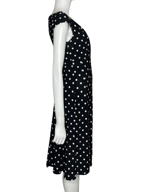 Vestido Ralph Lauren Polka dot Midi Negro - Talla 4