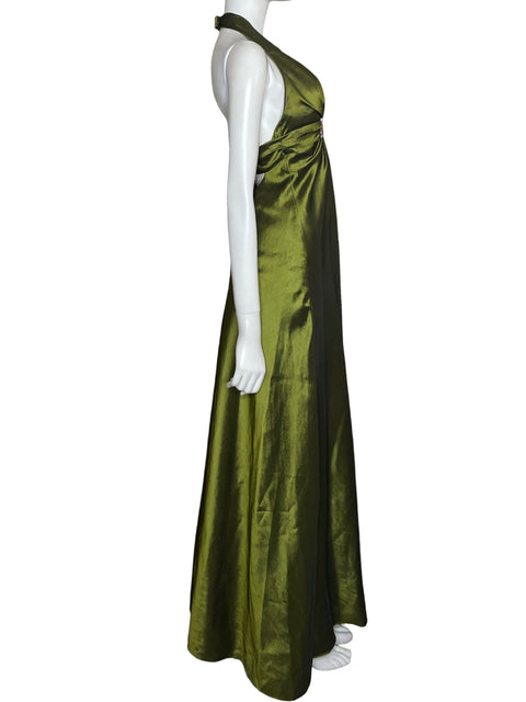 Vestido Vicio Maxi Satinado Verde - Talla 8