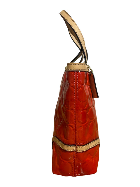 Cartera Coach Peyton Signature Embossed Naranja - Talla U