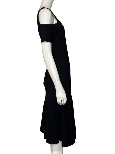 Vestido Adelyn Rae Con Mangas Midi Negro - Talla S