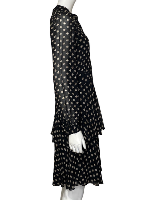 Vestido Tory Burch Tejido Encaje Negro - Talla 40