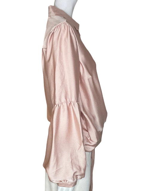 Blusa Michael Kors Rayas Manga larga Amarrado Rosado - Talla L