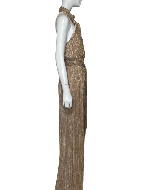 Mono Tjd Lentejuelas Maxi Beige - Talla 8
