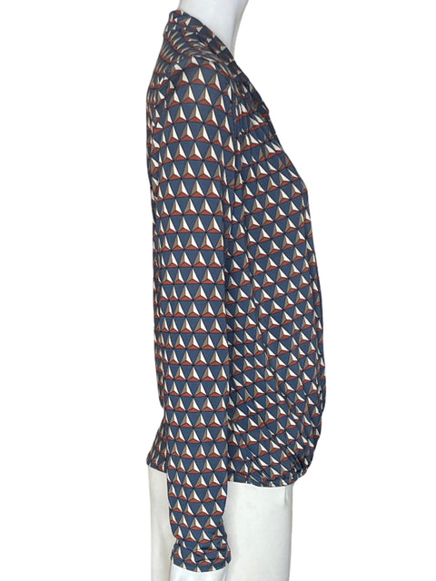 Blusa S-twelve Asimétrico Cruzado Marrón - Talla M