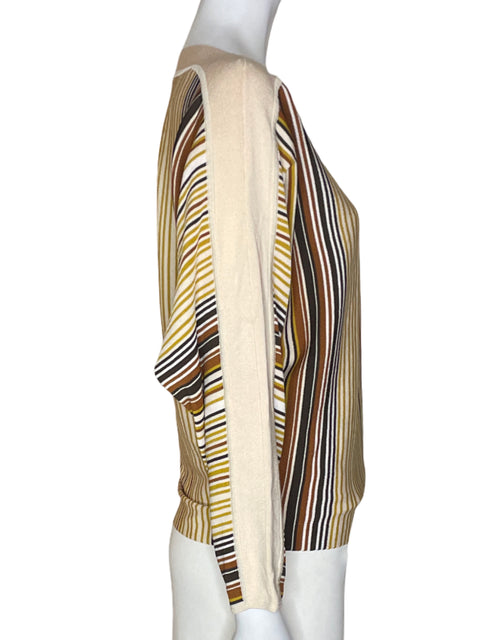 Blusa Purificación García Rayas Manga larga Beige - Talla M