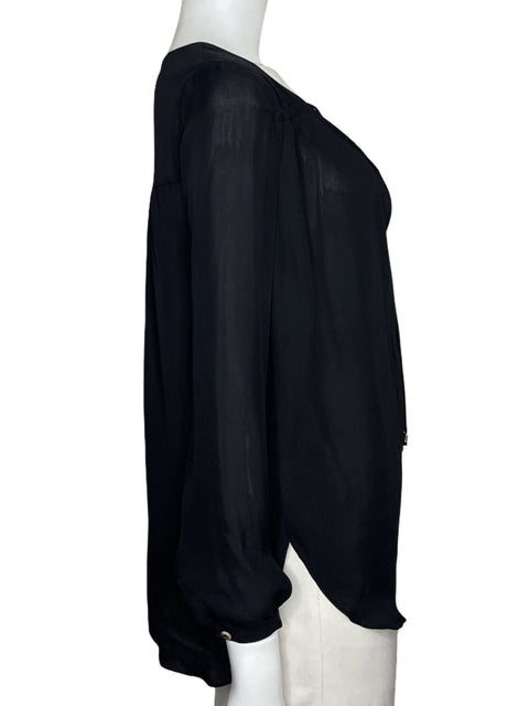 Blusa Haute Hippie Manga larga Negro - Talla XS