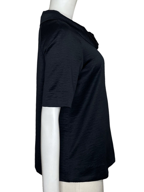 Blusa Cos Satinada Fluida Azul - Talla 6