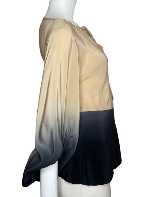 Blusa Zac Posen Degradé Beige - Talla 6
