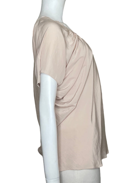 Blusa Ramy Brook Drapeada Beige - Talla XS