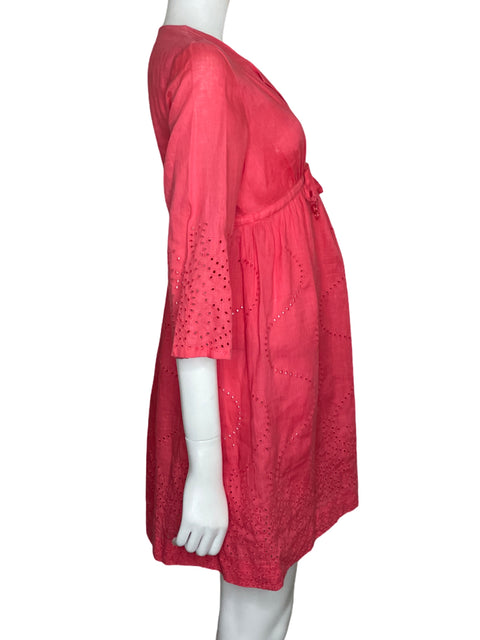 Vestido Diane Von Furstenberg Eyelet Rosado - Talla S
