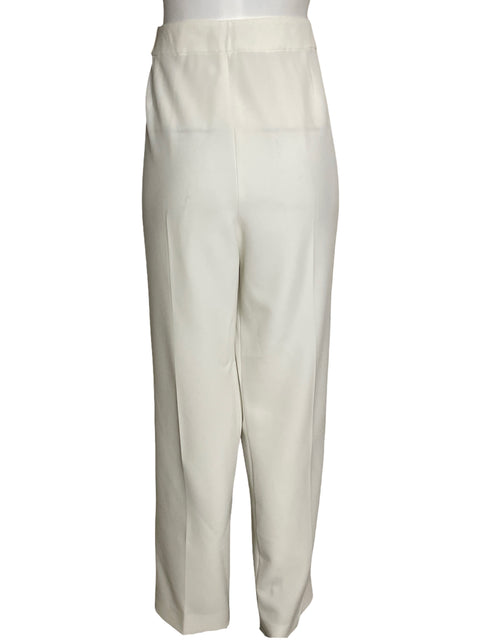Pantalón Kasper Kristy Recto Skinny Blanco - Talla 14