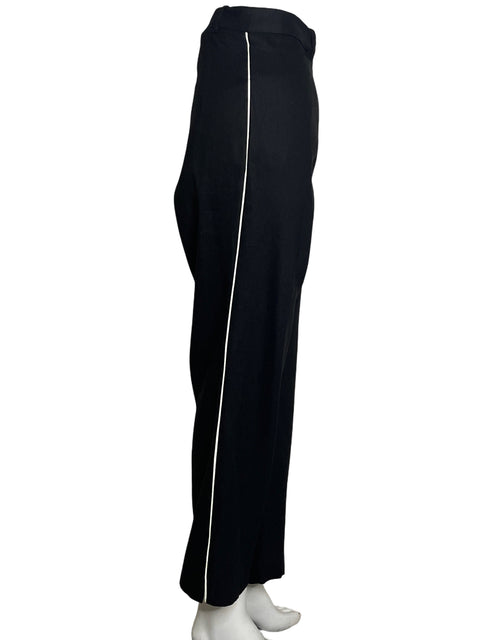 Pantalón Dkny Ribete Recto Negro - Talla 14