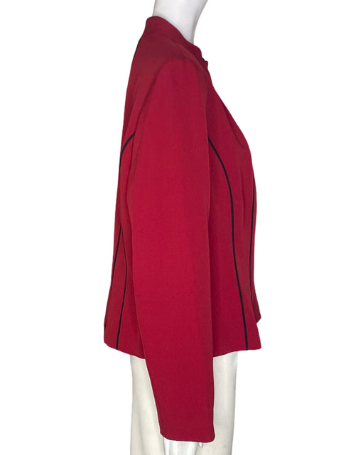 Chaqueta Kasper A-line Liso Rojo - Talla M