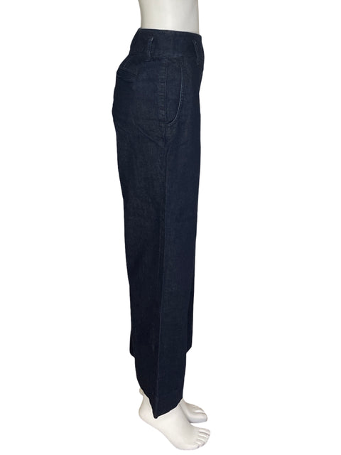 Pantalón Ralph Lauren Recto Bolsillos Wide-leg Azul - Talla 10