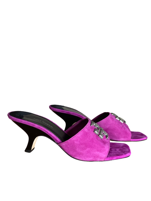 Zapato Tory Burch Eleanor Pave Morado - Talla 8