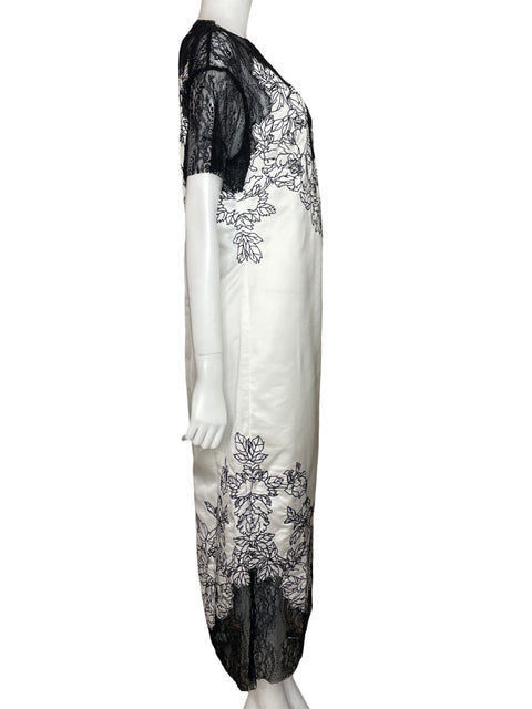 Vestido Arrange Marfil Recto Blanco - Talla 4