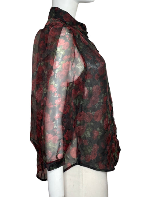 Camisa Tesoro Tps Floral Negro - Talla M