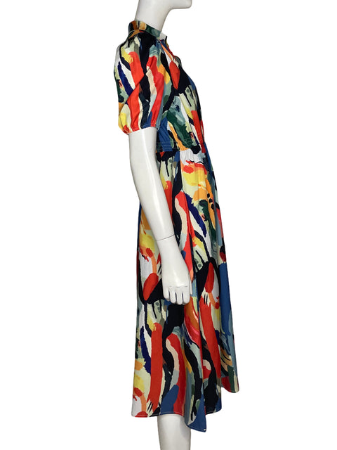 Vestido Miss Kelly 1999 Estampado Naranja - Talla S